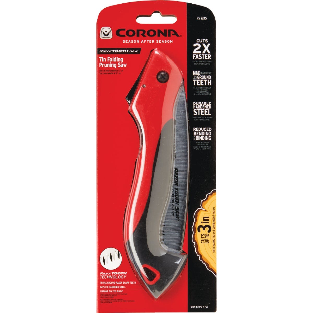 Corona RazorTooth 7 In. Folding Pruning Saw - photo 2 Corona RazorTooth 7 In. Folding Pruning Saw - photo 2