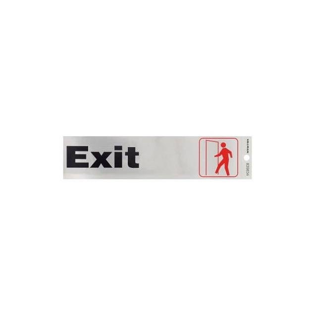 Hillman 2 In. x 8 In. Adhesive Exit Sign