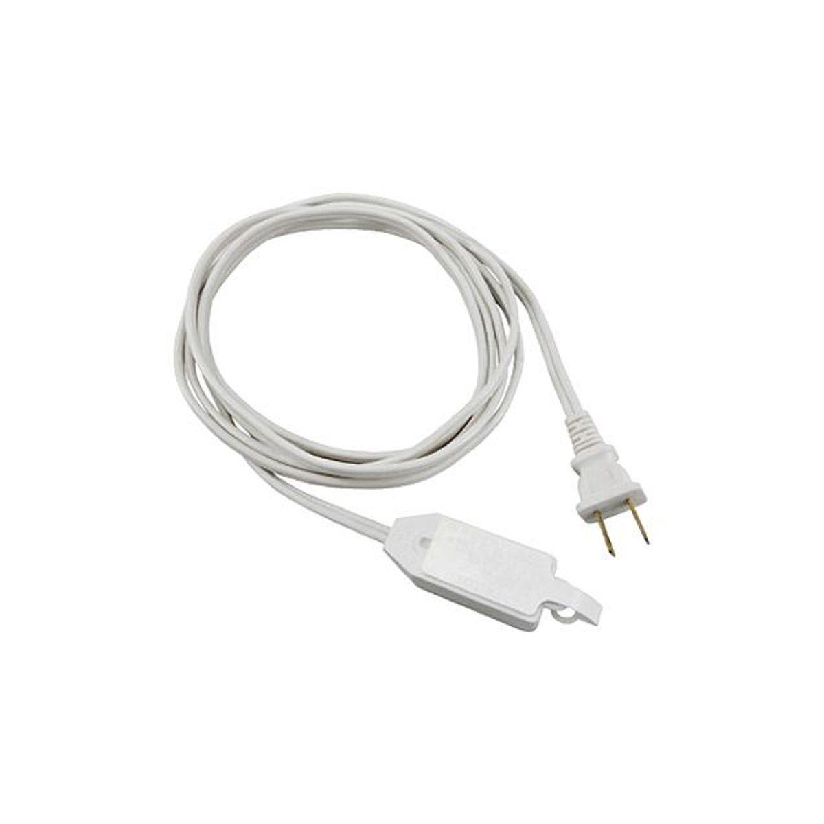 Master Electrician 12 Ft. 16/2 SPT-2 White Polarized Cube Tap Extension Cord