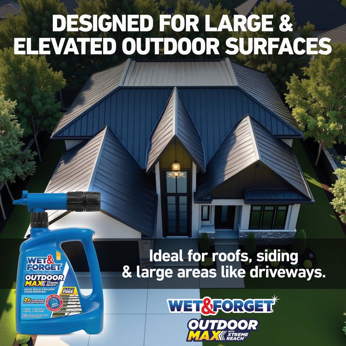 Wet & Forget 48 Oz. Hose End Spray Concentrate Moss, Mold, Mildew, & Algae Stain Remover - photo 5 Wet & Forget 48 Oz. Hose End Spray Concentrate Moss, Mold, Mildew, & Algae Stain Remover - photo 5