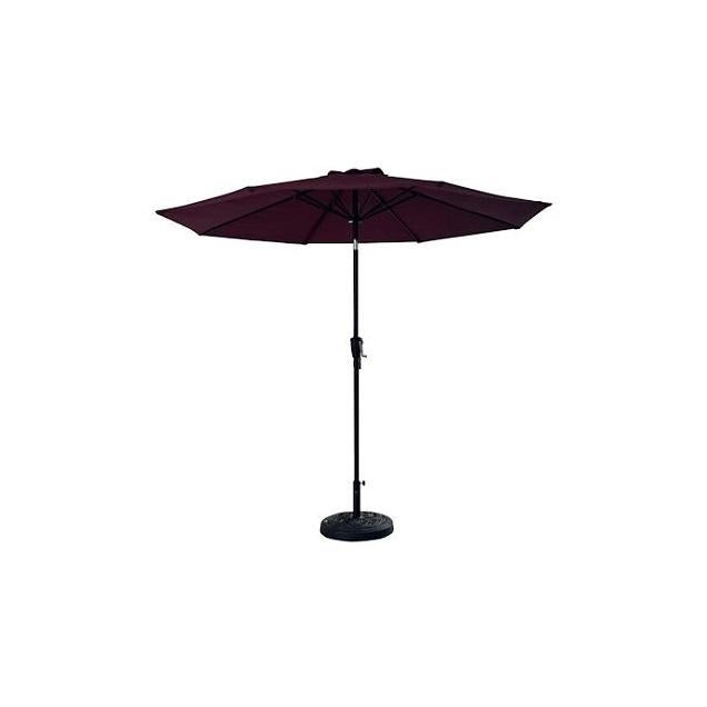 5-piece wicker patio dining set with umbrella hole 5Pcs PE Wicker Patio Dining Set w/ Cushions & Umbrella Hole