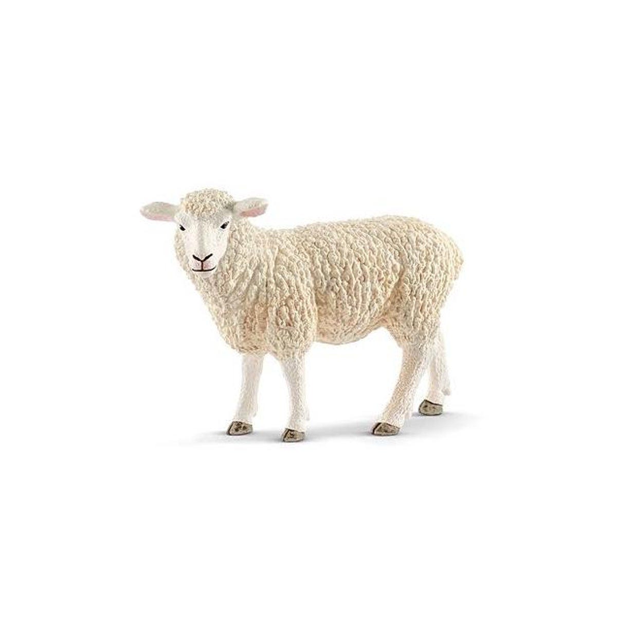 Schleich White Sheep Toy Animal Figure