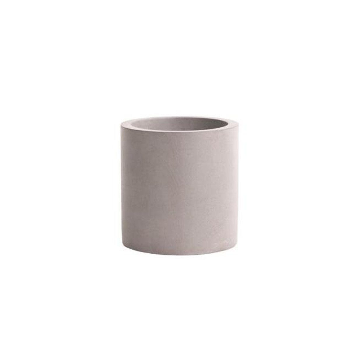 Avera 6 In. Natural Cement Cylinder Planter