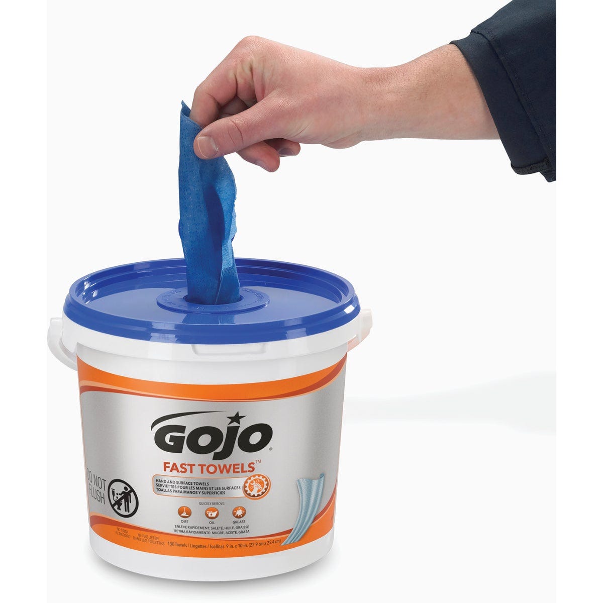 GOJO Fast Towels Multi-Purpose Heavy Duty Hand Cleaner Wipes, Fresh Citrus (130 Ct.) - photo 2 GOJO Fast Towels Multi-Purpose Heavy Duty Hand Cleaner Wipes, Fresh Citrus (130 Ct.) - photo 2