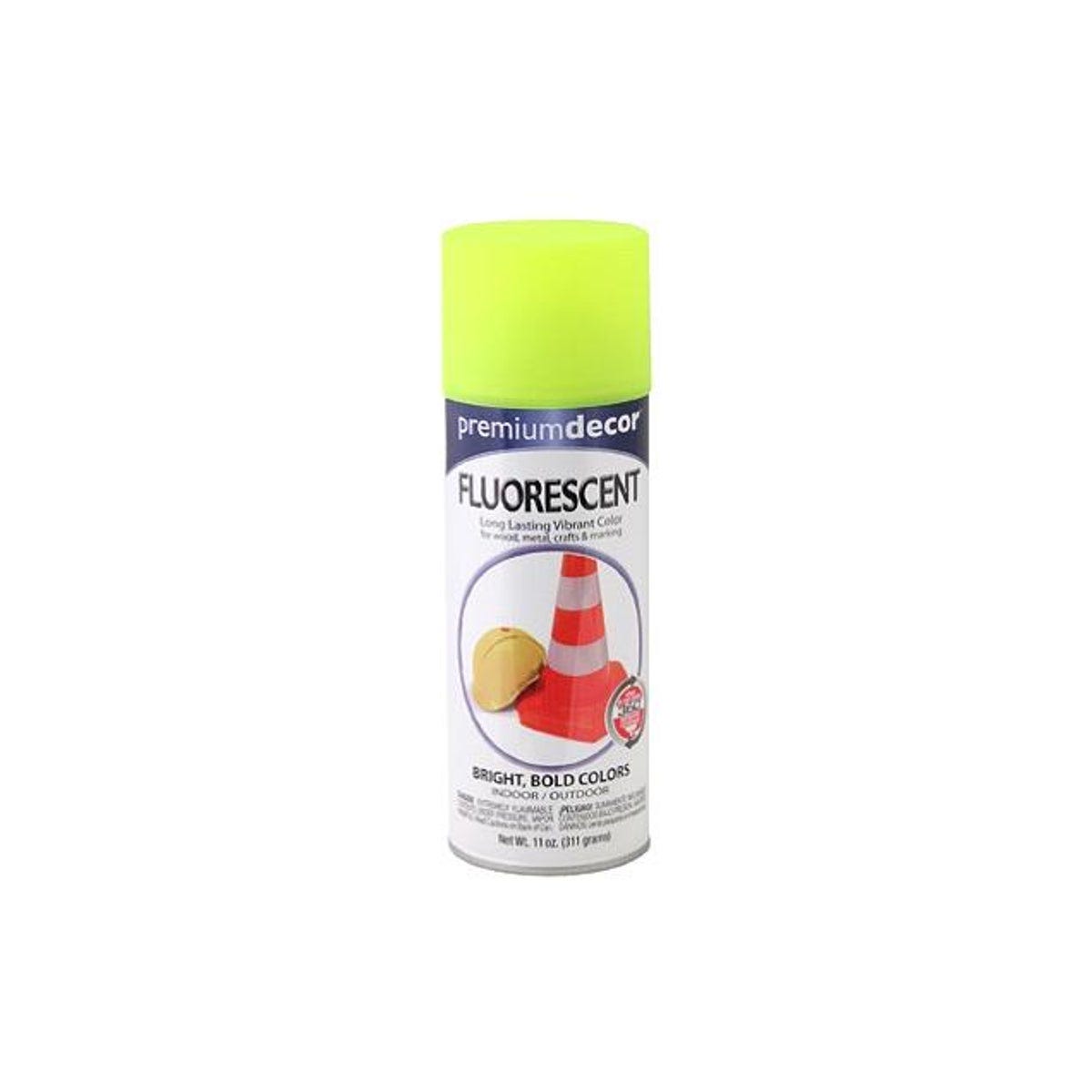 EasyCare Premium Decor 11 oz. Fluorescent Spray Paint, Bright Yellow