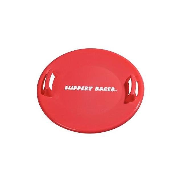Slippery Racer 26 In. Red Saucer Snow Sled Slippery Racer 26 In. Red Saucer Snow Sled