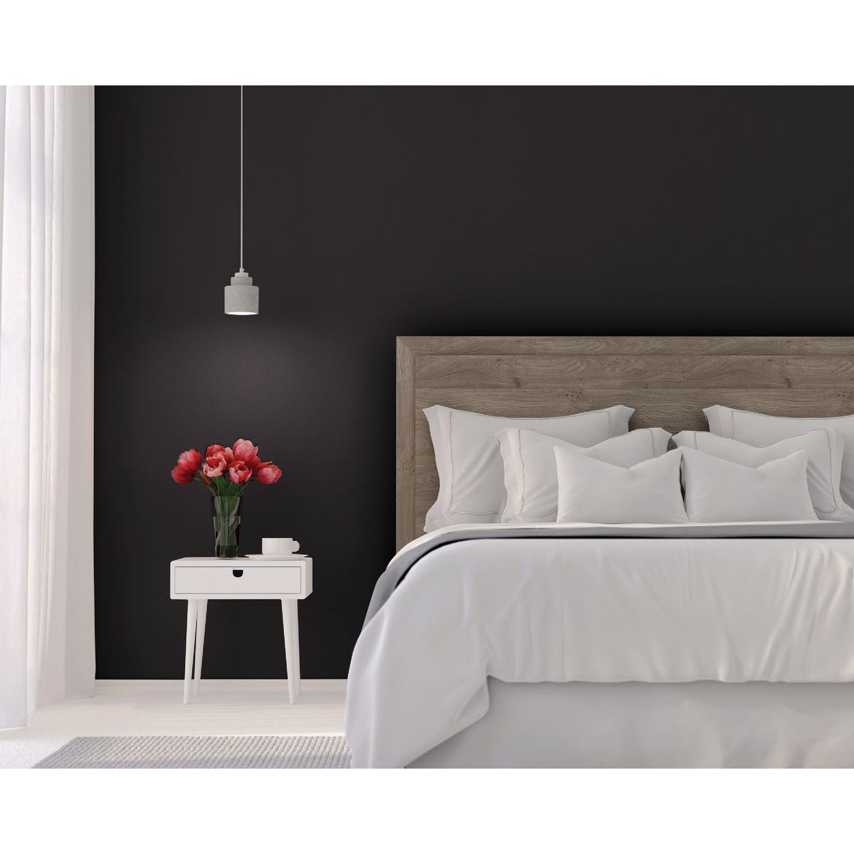 Rust-Oleum Sure Color Flat Black Interior Wall Paint and Primer, Gallon - photo 5 Rust-Oleum Sure Color Flat Black Interior Wall Paint and Primer, Gallon - photo 5