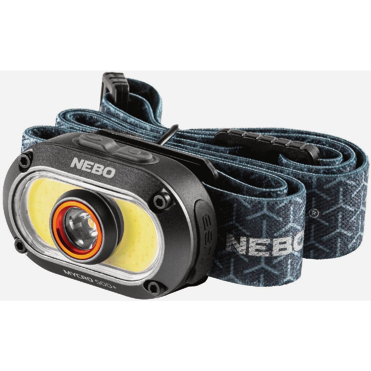 NEBO Mycro 500 Lm. Storm Gray Rechargeable LED Headlamp with Multiple Light Modes