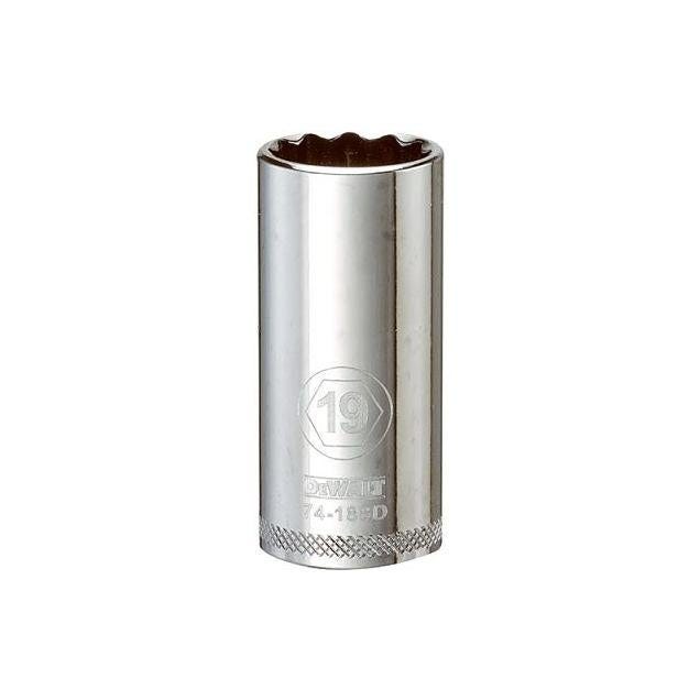 DeWalt 3/8 In. Drive 19mm 12-Point Deep Metric Socket DeWalt 3/8 In. Drive 19mm 12-Point Deep Metric Socket
