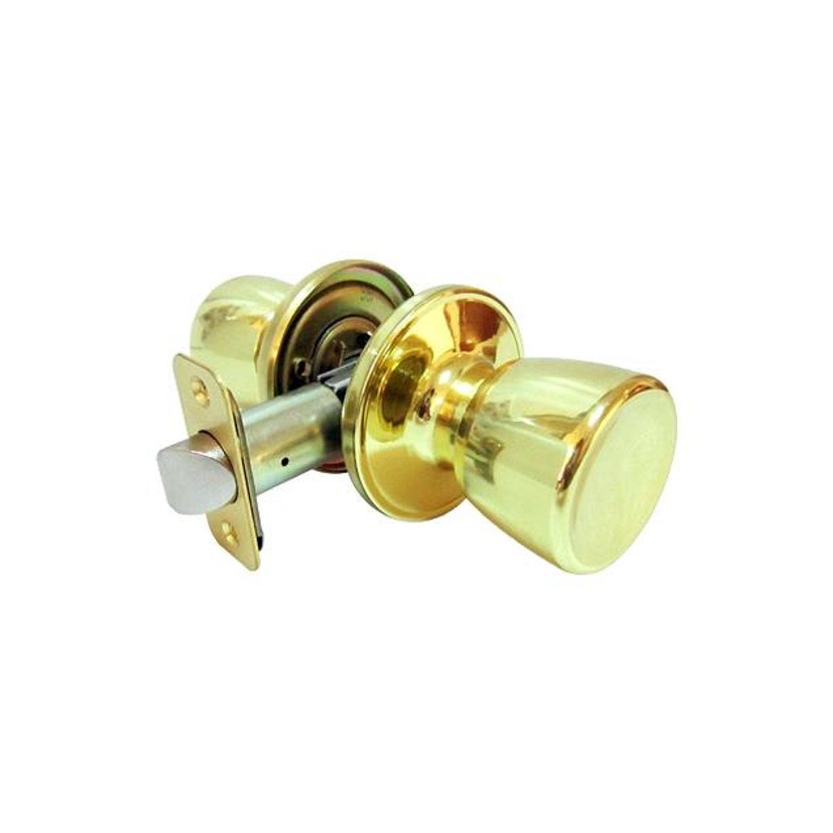 TruGuard Polished Brass Medium Tulip Passage Door Knob TruGuard Polished Brass Medium Tulip Passage Door Knob