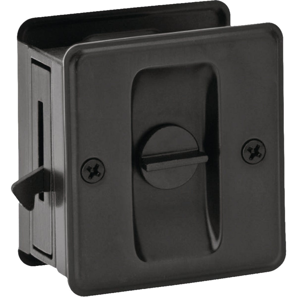 Schlage Matte Black Privacy Pocket Door Lock Pull