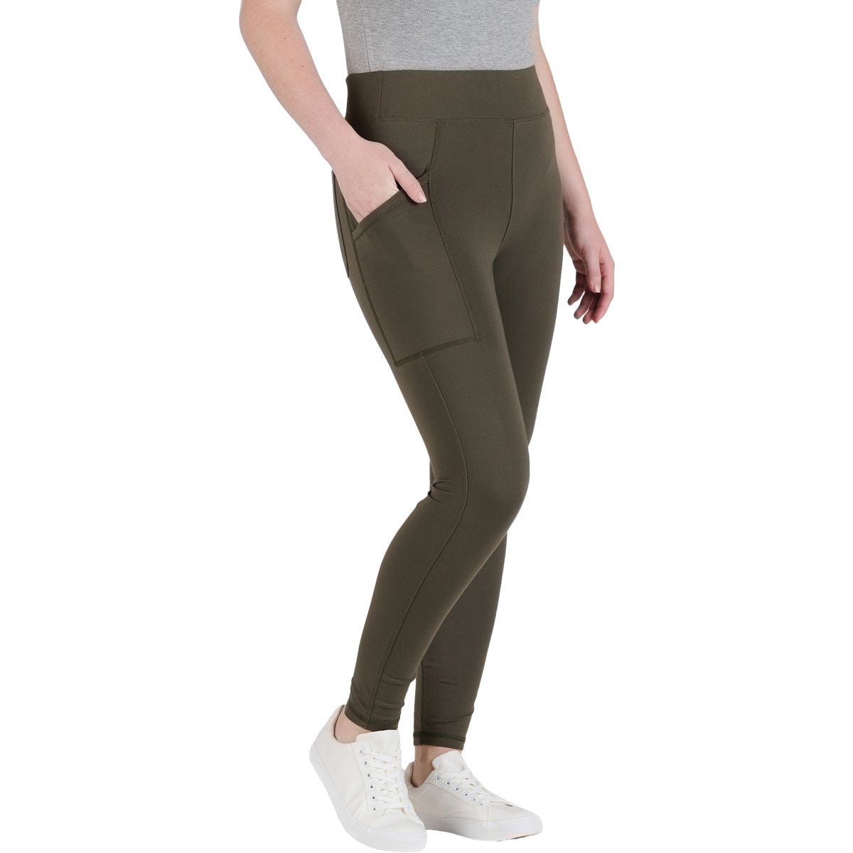 Berne Women's Small Cedar Green Utility Leggings