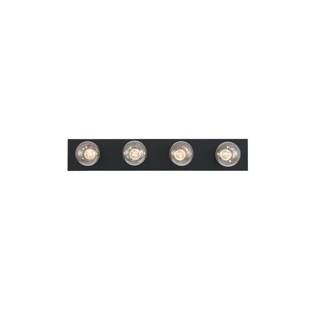 Westinghouse 24 In. Matte Black 4-Light Bathroom Fixture