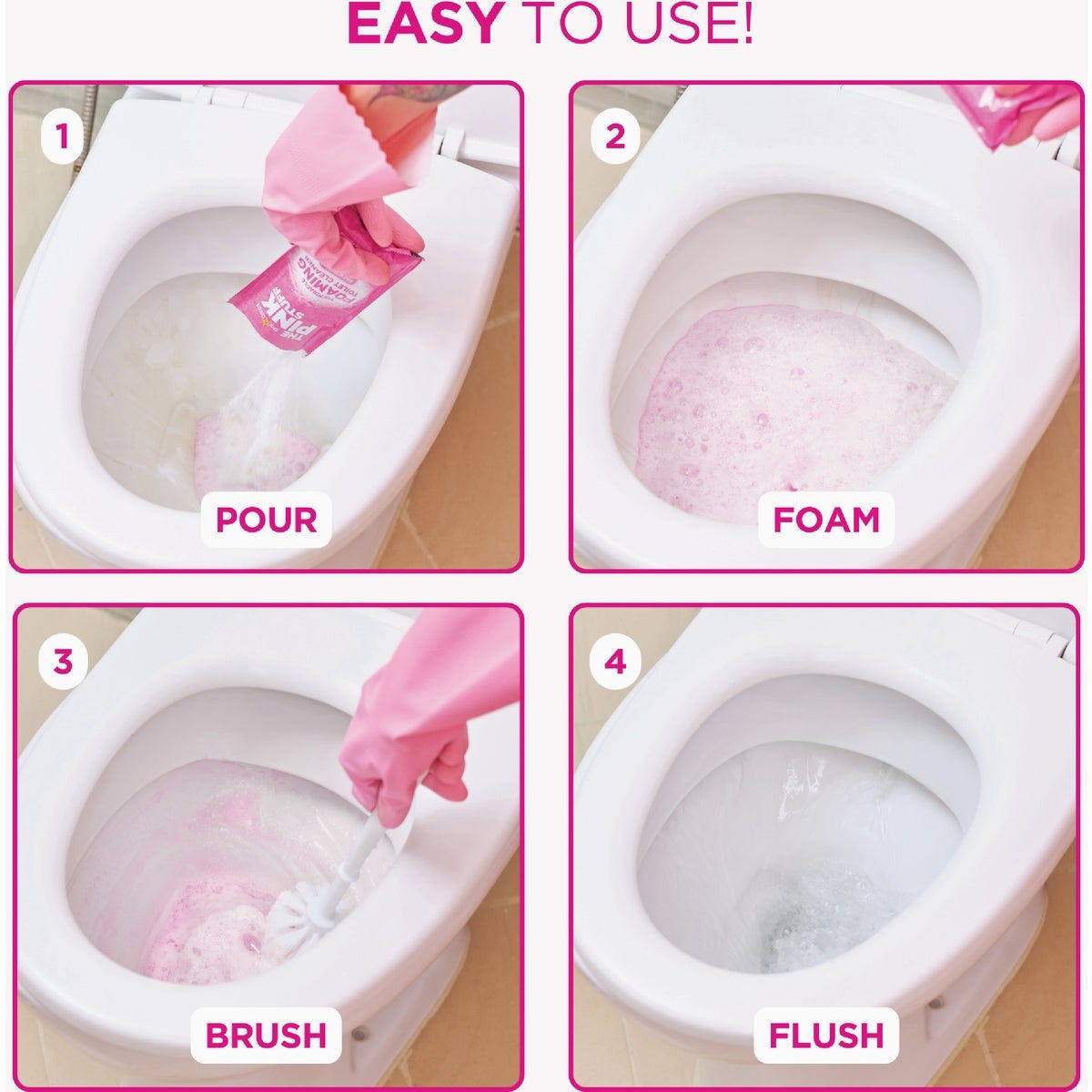 The Pink Stuff Miracle Power Foaming Toilet Cleaner (2-Pk.) - photo 6