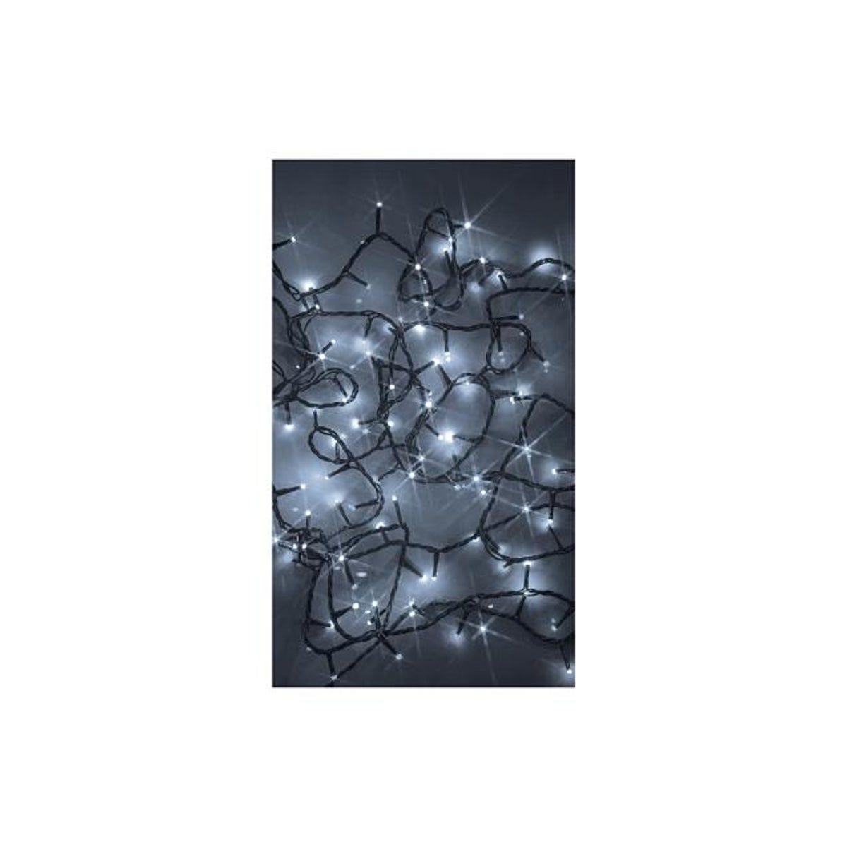 Holiday Wonderland Pure White 100-Bulb Micro LED Compact String Light Set