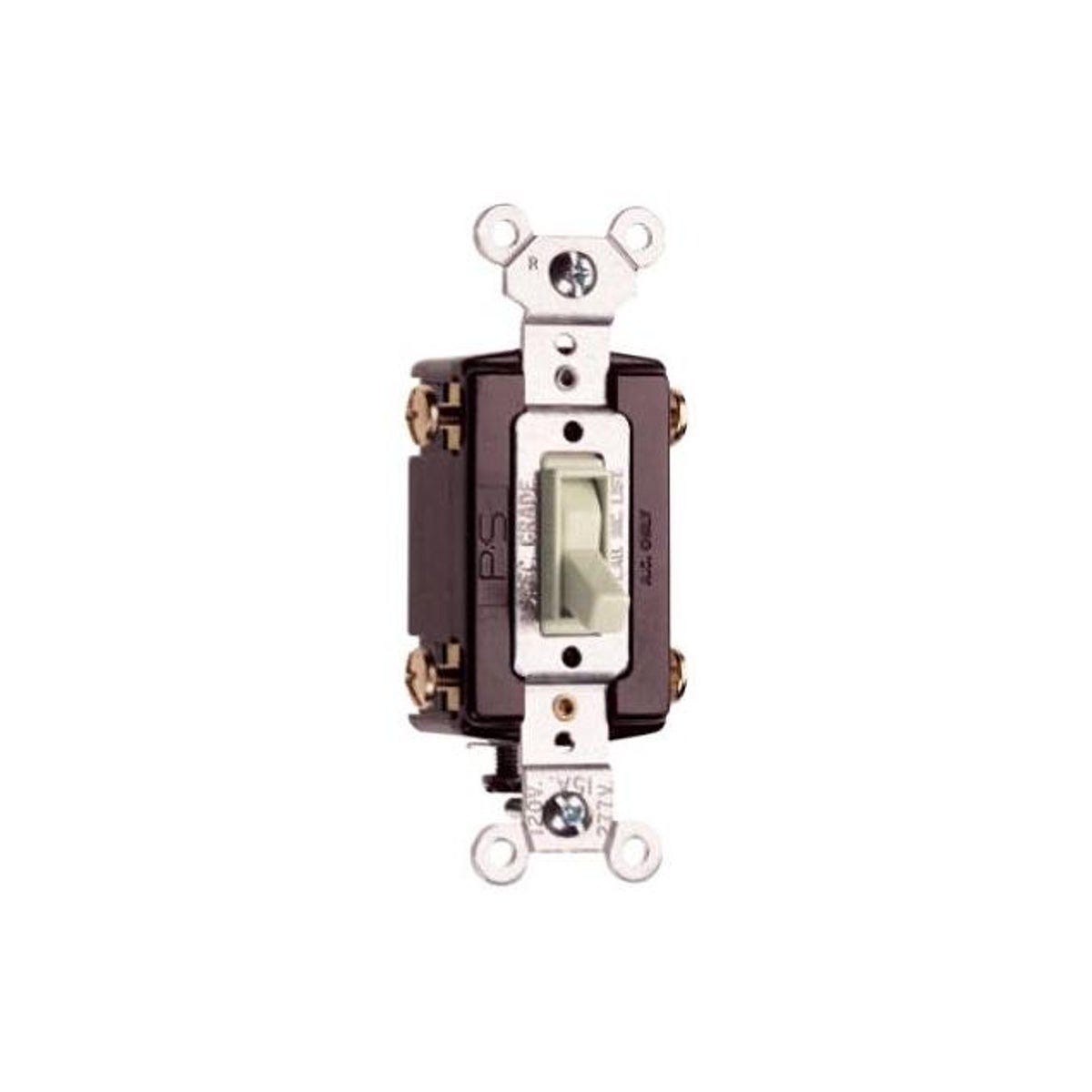 Legrand Pass & Seymour 15A Light Almond Standard 4-Way Toggle Switch