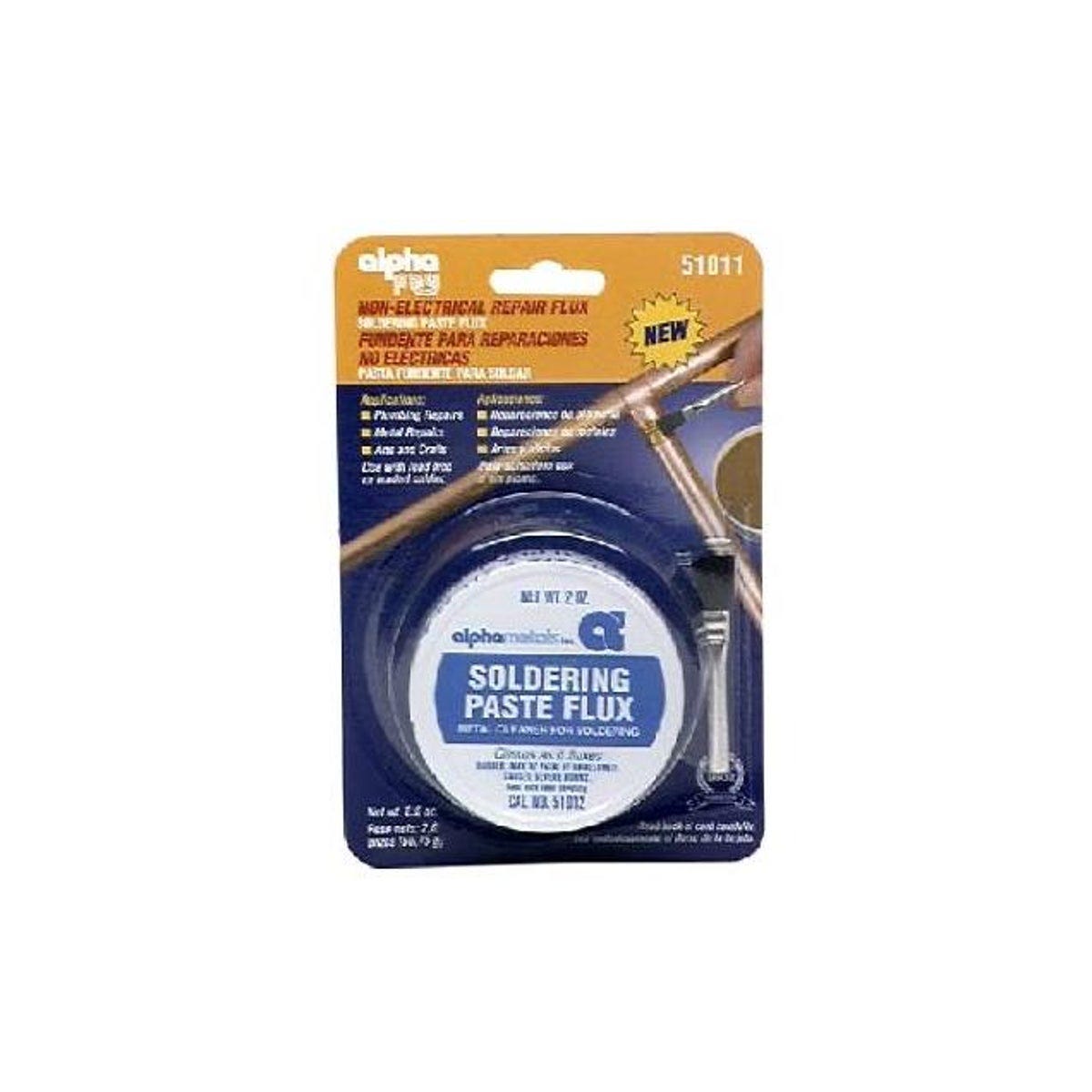 Alpha Metals 2 Oz. Flux & Brush Non-Electrical Acid Paste