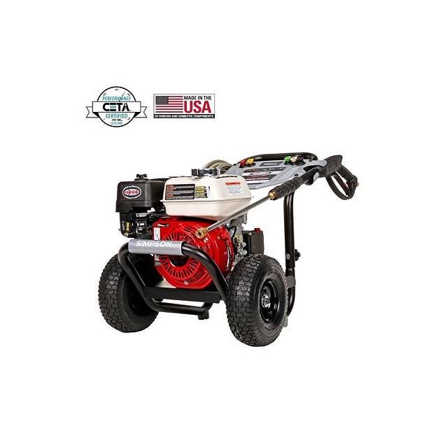 Simpson PowerShot 3500 psi 2.5 GPM Cold Water Gas Pressure Washer Simpson PowerShot 3500 psi 2.5 GPM Cold Water Gas Pressure Washer