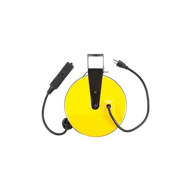 Bayco 30 Ft. 3-Outlet 10A Metal Retractable Cord Reel