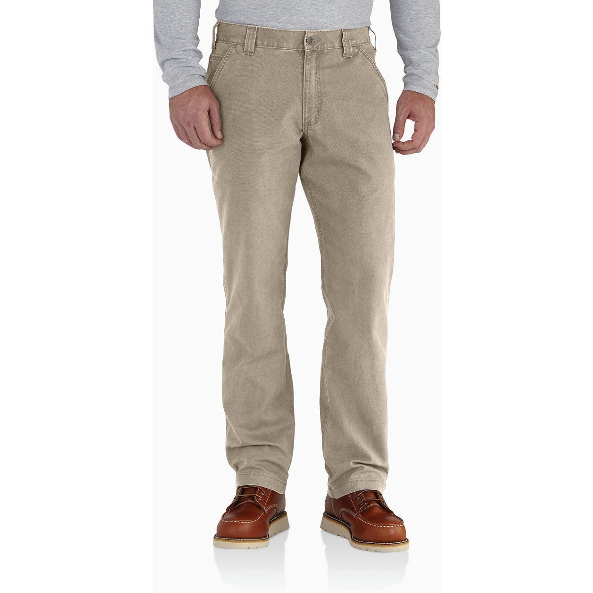 Carhartt Rugged Flex Men's 33x36 Tan Canvas Work Pants, Relaxed Fit - photo 2 Carhartt Rugged Flex Men's 33x36 Tan Canvas Work Pants, Relaxed Fit - photo 2