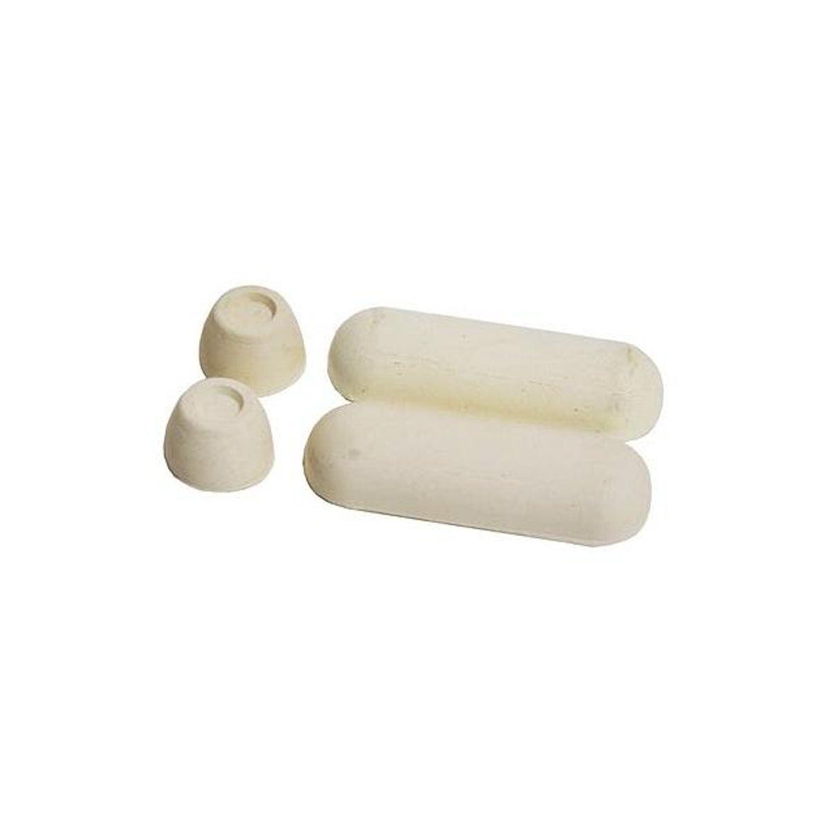 Danco White Rubber Adhesive Toilet Seat Bumpers