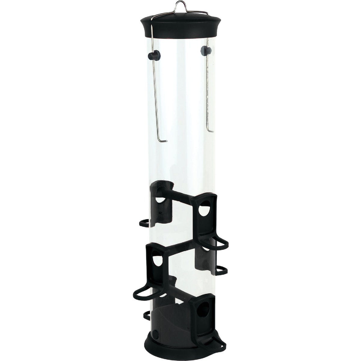Nature's Way 2.1 Qt. Large Black Plastic Tube Bird Feeder Nature's Way 2.1 Qt. Large Black Plastic Tube Bird Feeder