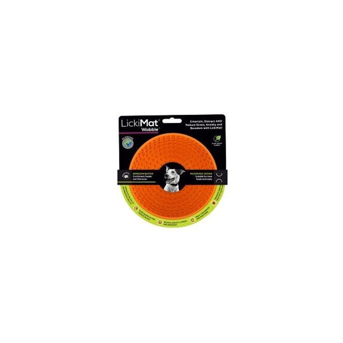 LickiMat Orange Wobble Dog Bowl