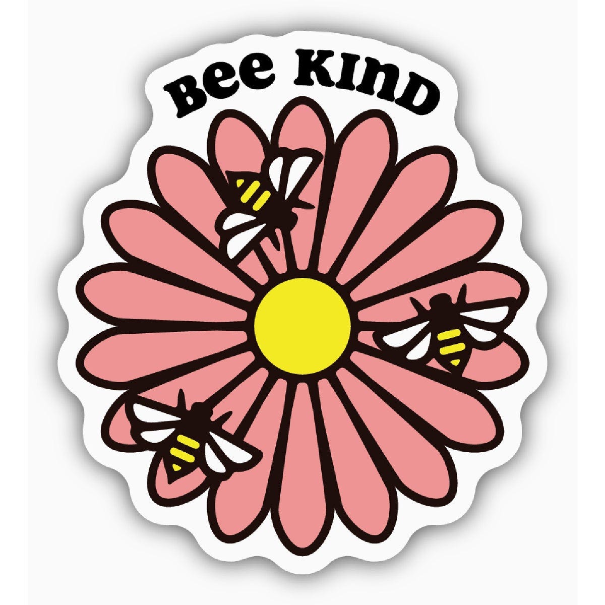 Stickers Northwest Bee Kind Flower Sticker