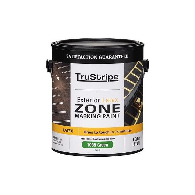 Painter's Select Specialty Green Flat Latex Zone Marking Paint, 1 Gal.