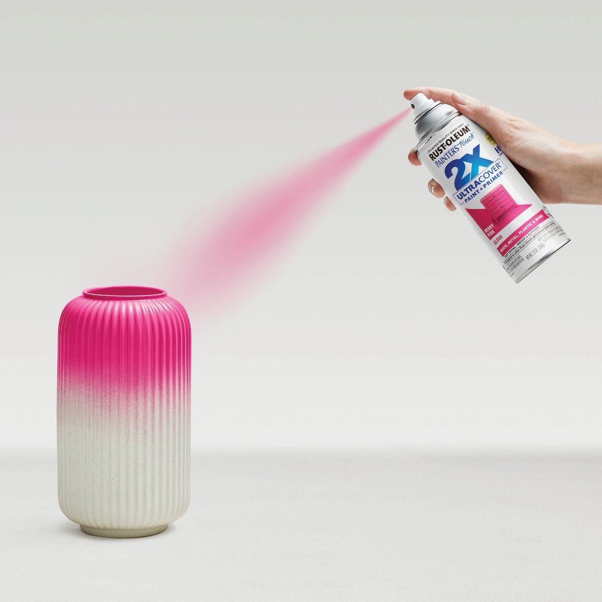 Rust-Oleum Painter's Touch 2X Ultra Cover 12 Oz. Gloss Paint + Primer Spray Paint, Berry Pink - photo 6 Rust-Oleum Painter's Touch 2X Ultra Cover 12 Oz. Gloss Paint + Primer Spray Paint, Berry Pink - photo 6