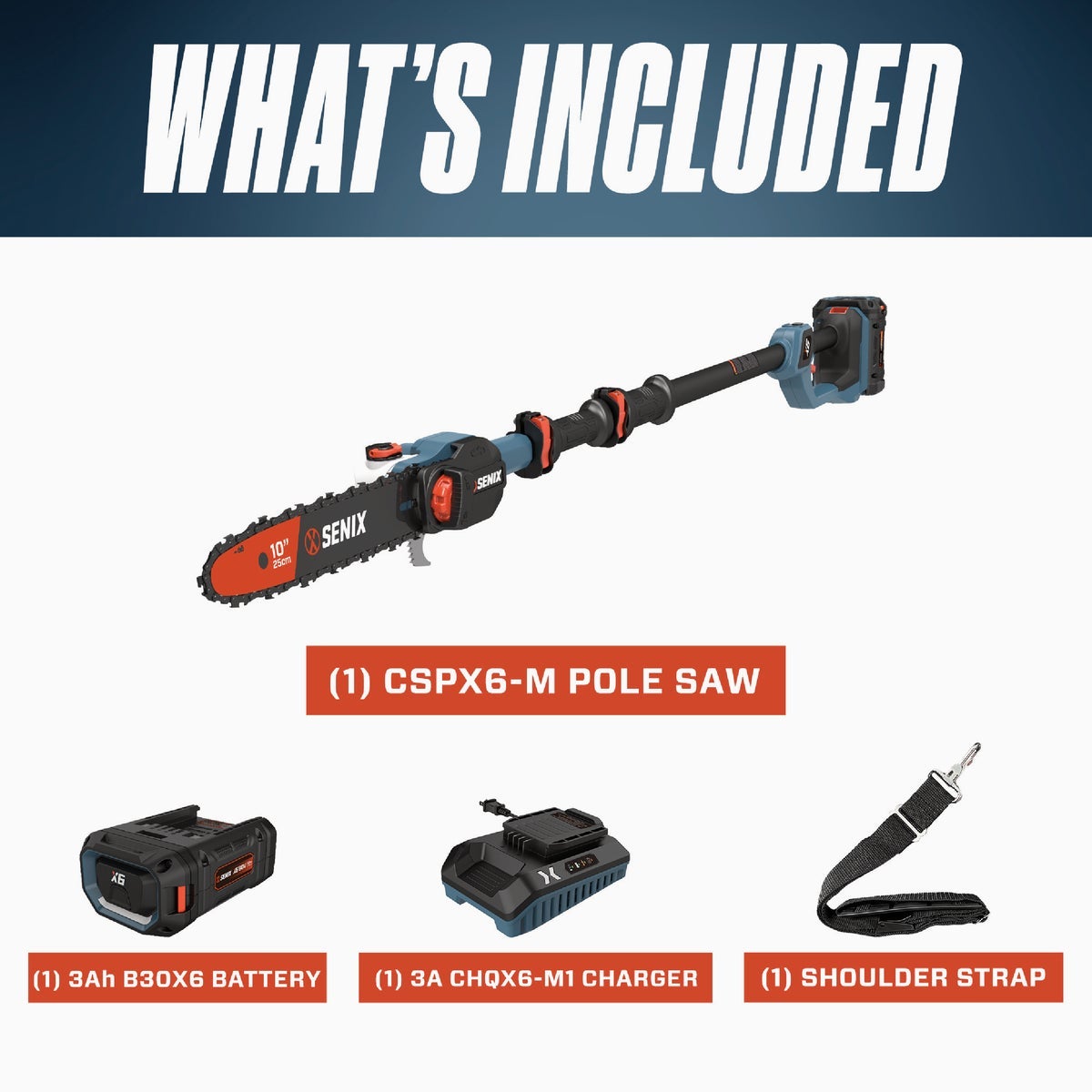 Senix X6 Pole Saw - Thumbnail 5