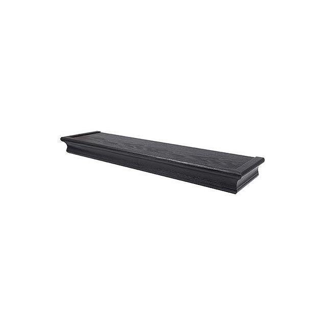 High & Mighty 24 In. Black Beveled Design Floating Shelf High & Mighty 24 In. Black Beveled Design Floating Shelf