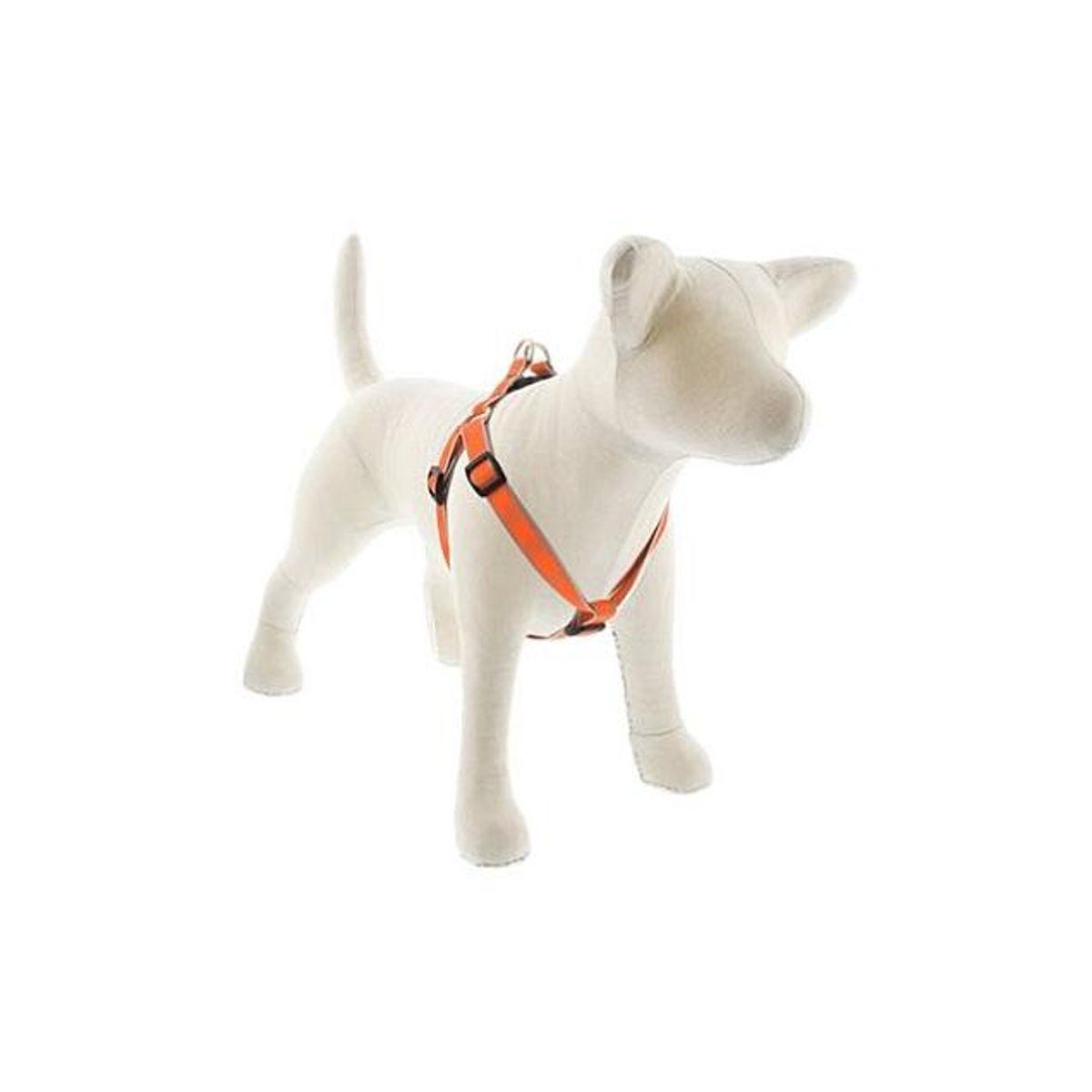 Lupine 3/4 In. x 15 In. to 21 In. Reflective Orange Diamond Pattern Step-In Small Dog Harness
