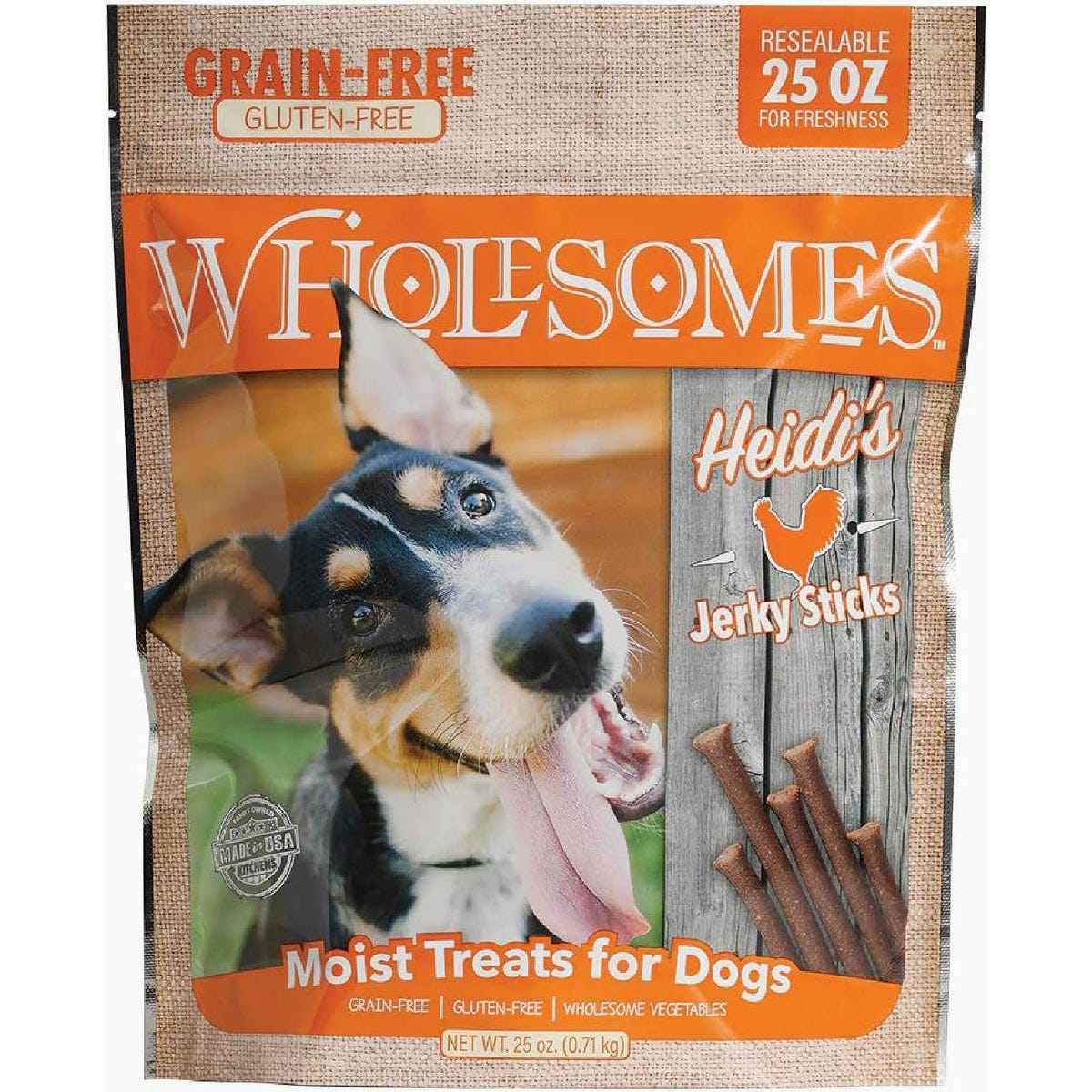 Wholesomes Heidi's Chicken Jerky Strips Grain Free Dog Treat, 15 Oz.