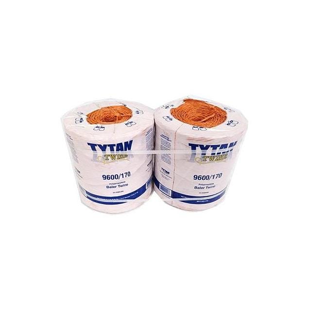 Tytan 4,800 Ft. Orange Poly Baler Twine (2-Pack) Tytan 4,800 Ft. Orange Poly Baler Twine (2-Pack)