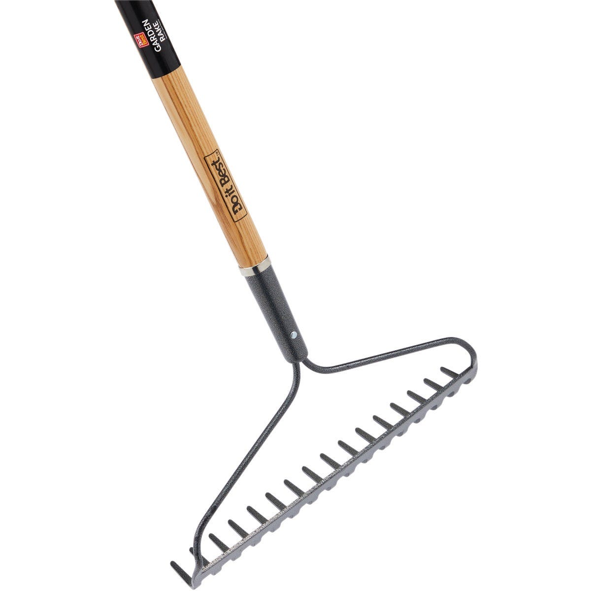 Do it Best 16.25 In. Steel Bow Garden Rake with Wood Handle (16-Tine) - photo 2