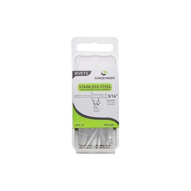 Surebonder Medium Stainless-Steel Rivets (15-Pack)
