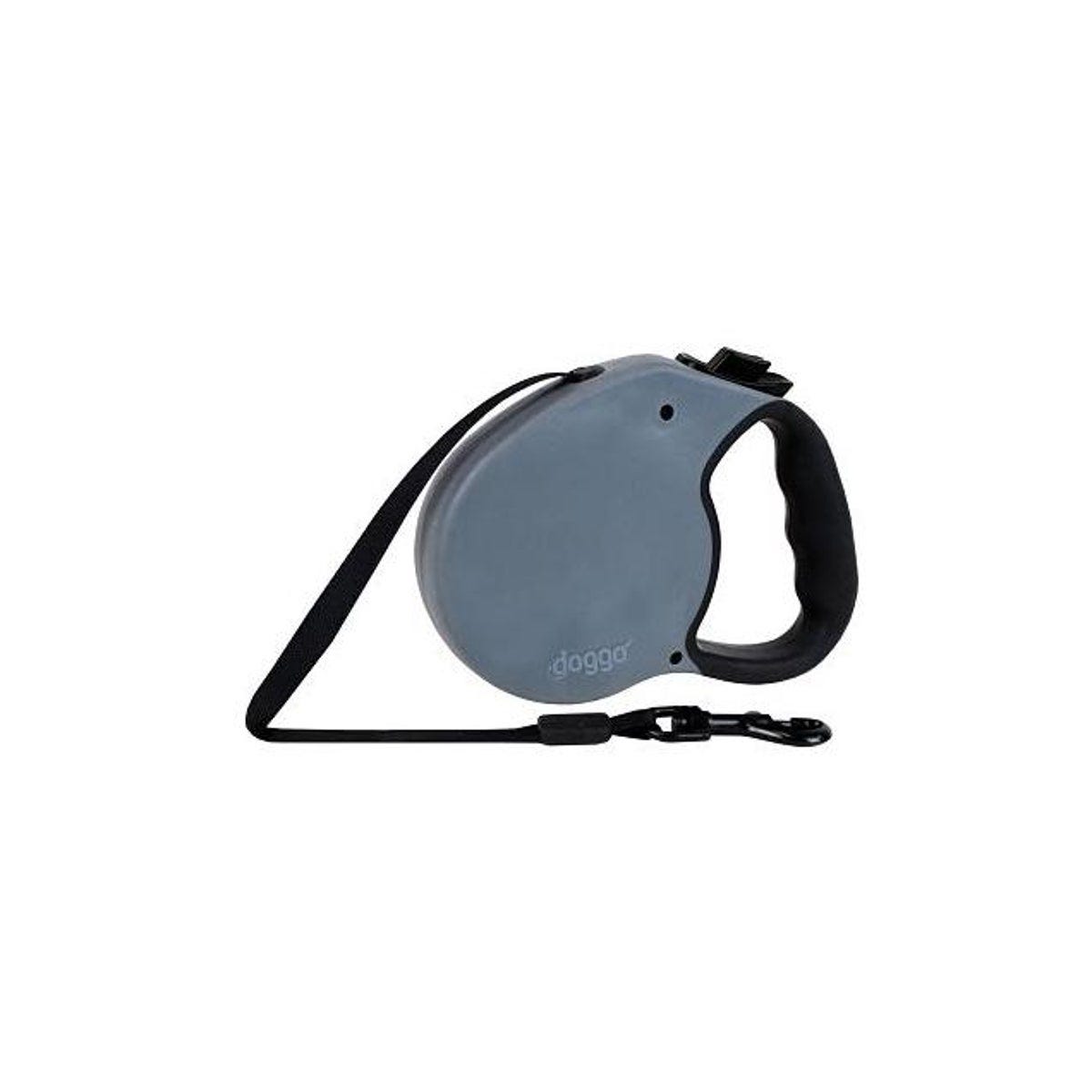 Doggo 13 Ft. Small Dogs Gray Retractable Dog Leash