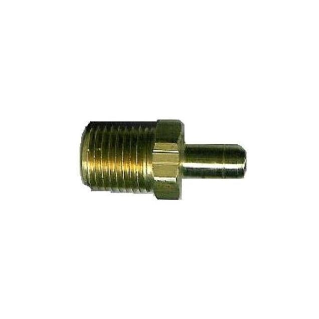 Anderson Metals 1/8 In. ID x 1/8 In. MPT Brass Mini Hose Barb Insert