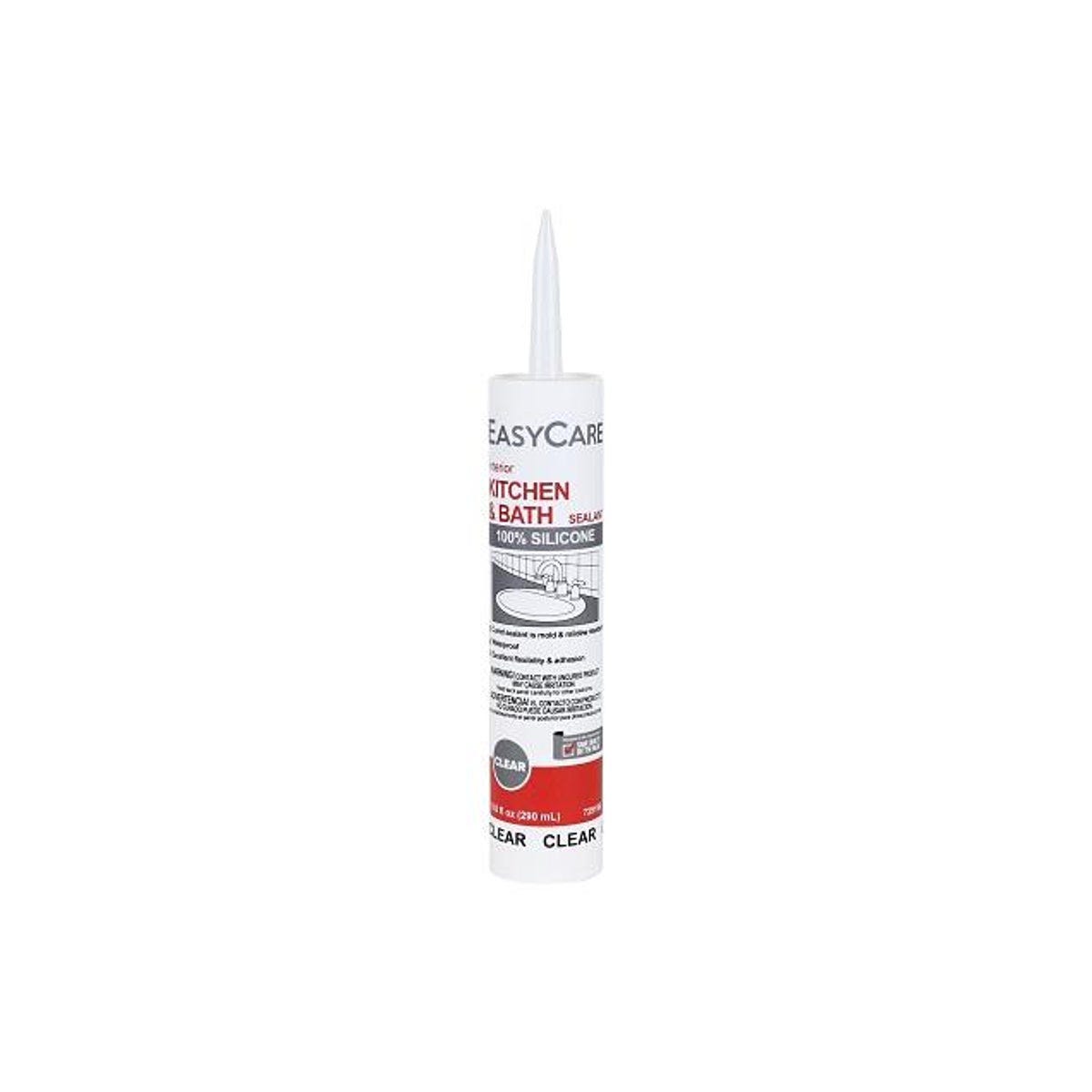 EasyCare 9.8 Oz. Clear Kitchen & Bath Silicone Sealant EasyCare 9.8 Oz. Clear Kitchen & Bath Silicone Sealant