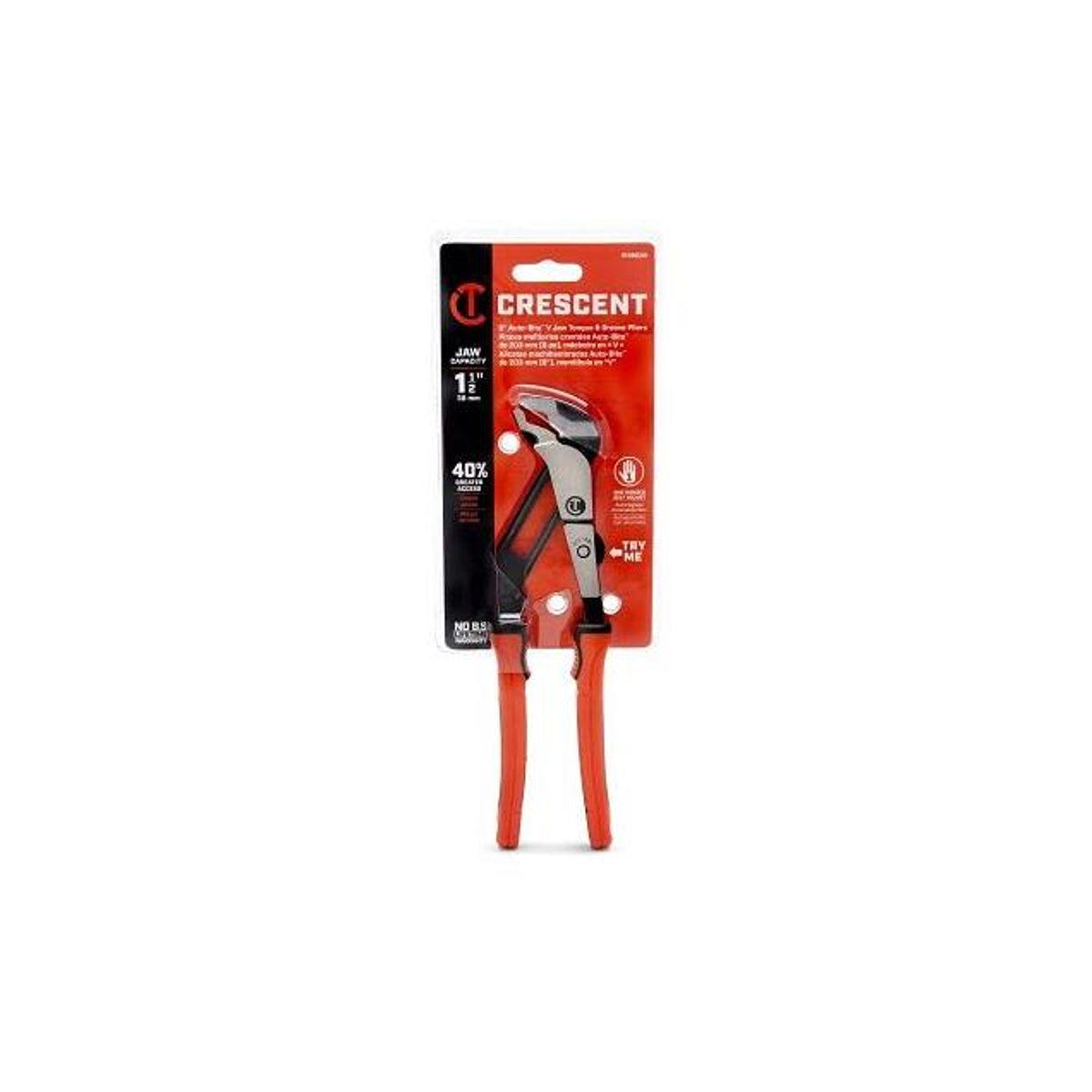 Crescent 8 In. Z2 Auto-Bite Dual Material Tongue & Groove Pliers - photo 2