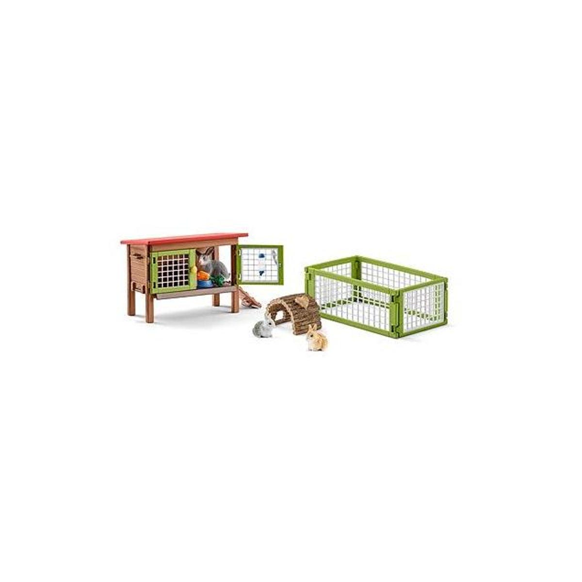 Schleich Rabbit Hutch Toy Animal Figure
