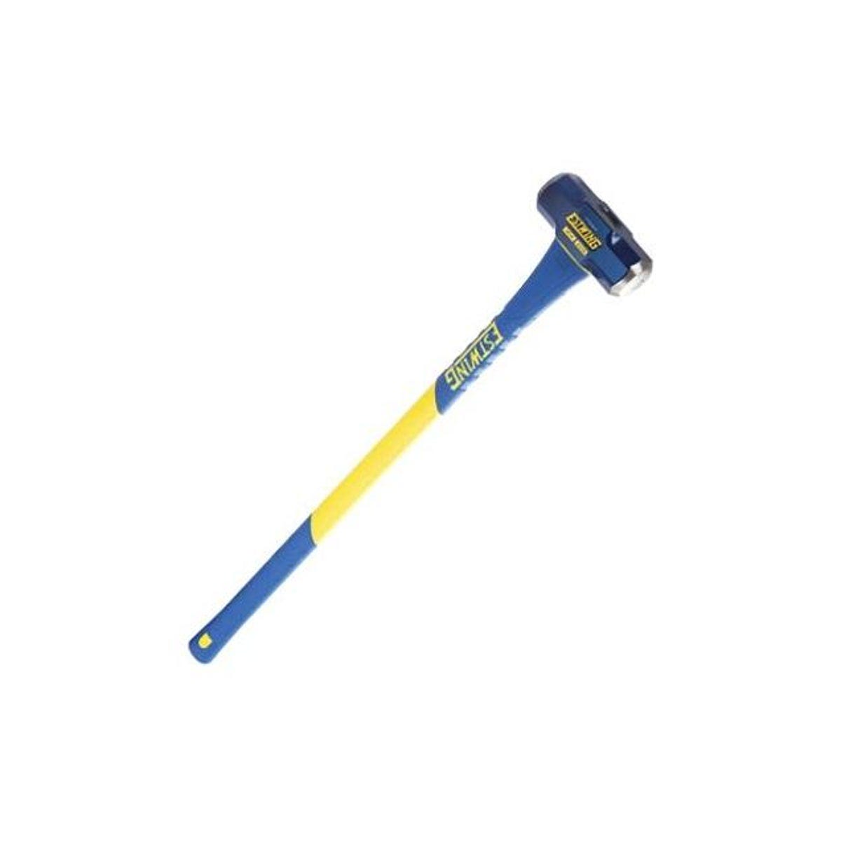 Estwing 10 Lb Sledge Hammer – Forged Chrome Steel Head, 50-55 HRC, 36” Fiberglass Handle, Double-Injected, With Overstrike Protection, Yellow