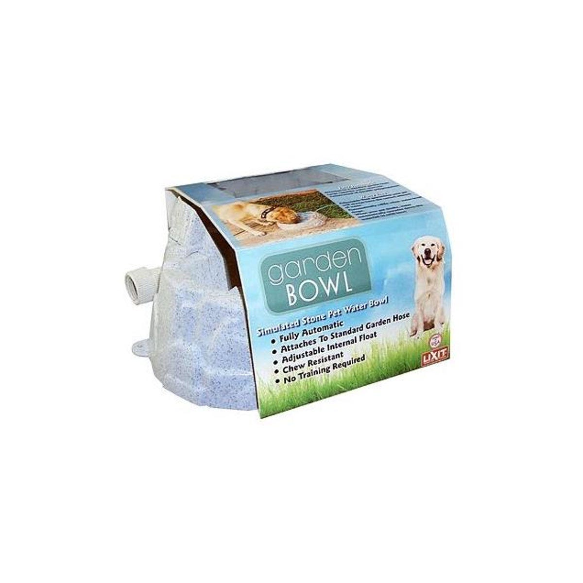 Lixit Simulated Stone Garden Pet Water Bowl