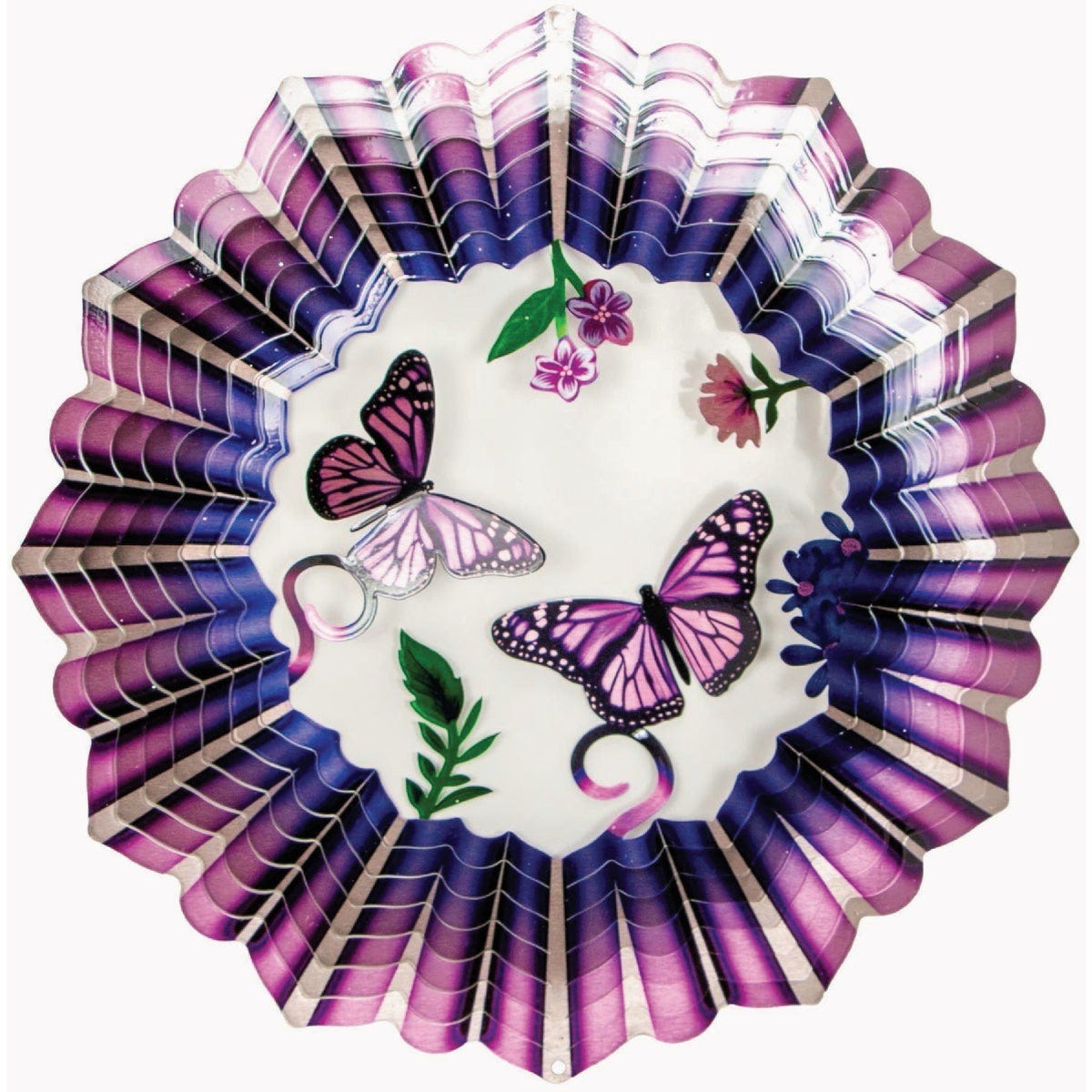 Spinfinity Designs 3D Purple Butterfly Wind Spinner