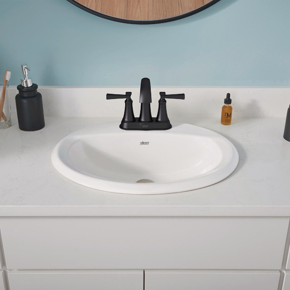 American Standard Glenmere Matte Black 2-Handle Lever 4 In. Centerset Bathroom Faucet with Pop-Up - photo 6 American Standard Glenmere Matte Black 2-Handle Lever 4 In. Centerset Bathroom Faucet with Pop-Up - photo 6