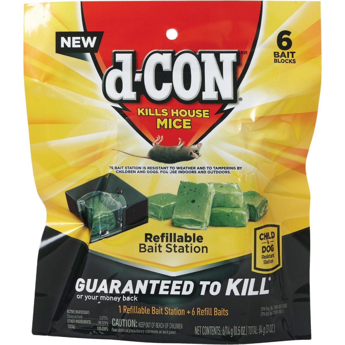 D-Con Refillable Corner Fit Mouse Bait Station (6-Refill) - photo 3