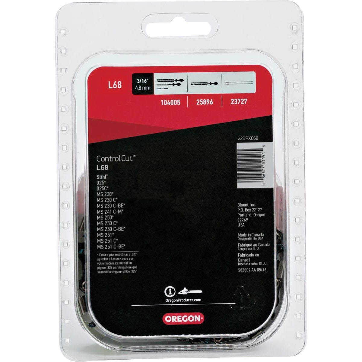 Oregon ControlCut 18 In. 68-Link Chainsaw Chain - photo 2