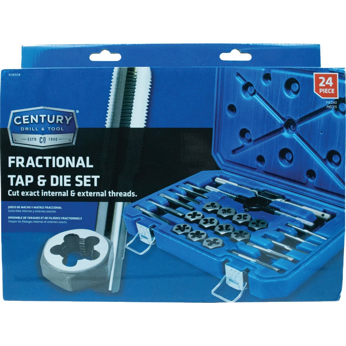 Century Drill & Tool Tap and Die Fractional Set (24-Piece) Century Drill & Tool Tap and Die Fractional Set (24-Piece)