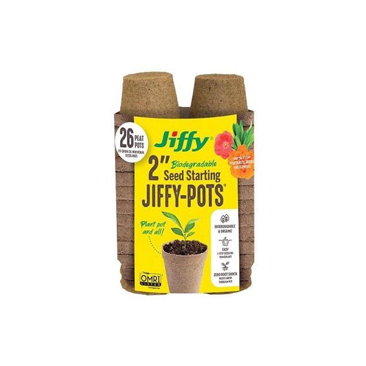 Jiffy 26-Pack 2.25 In. Pots Jiffy 26-Pack 2.25 In. Pots
